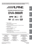 Alpine DVA-9860 Owner`s manual