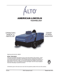 American-Lincoln 3366XP Operator`s manual