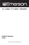 Emerson CF450 Instruction manual