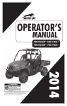 Arctic Cat Prowler HDX Operator`s manual