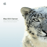 Apple Mac OS X Server Command-Line Specifications