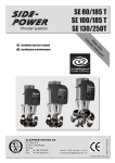 Side-Power SE100/185T User`s manual