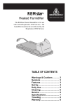 Respironics REMstar Plus Specifications