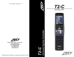 RTI TheaterTouch T2 Operating instructions