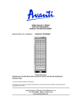 Avanti WC681BG-2 Instruction manual