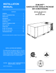 York DM 048 Installation manual