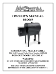 R and V Works Jr. Grill Owner`s manual