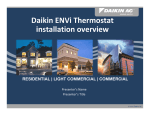 Daikin ENVi User manual