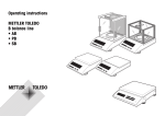 Mettler Toledo GA42 Operating instructions