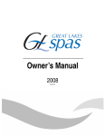 Emerald Spa Great Lakes Spa 2008 Owner`s manual