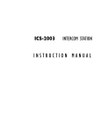 Clear-Com ICS-22 Instruction manual