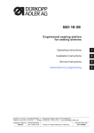 Duerkopp Adler 550-16 Operating instructions