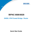 Billion BiPAC 8500 User`s manual