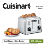 Cuisinart CPT-180 Specifications