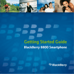 Blackberry 8800 - SMARTPHONE - SAFETY AND User guide