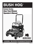 Bush Hog Estate Series Operator`s manual