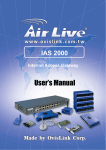 AirLive IAS 2000 User`s manual