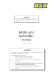 B&G HB-1000I Installation manual