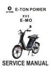 E-TON EV3 E-MO Service manual
