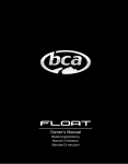 bca FLOAT Owner`s manual