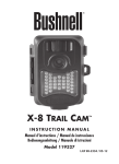 Bushnell X-8 TRAIL CAM 119327 Instruction manual