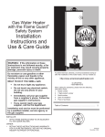 American Water Heater 125 Series Use & care guide