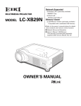 Eiki LC-XB29N Owner`s manual