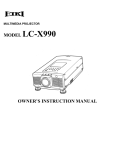 Eiki LC-X990 Instruction manual