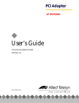 Allied Telesis AT-WCP200G User`s guide
