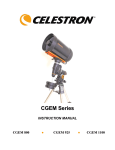 Celestron CGEM 925 Instruction manual