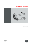 Barco FLM R20+ Performer Instruction manual