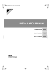 Daikin RMXS48LVJU Installation manual