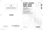 Casio CTK-240 User`s guide