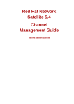 Channel Management Guide - Red Hat Network