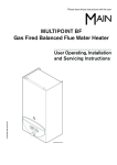 Baxi 956 Operating instructions