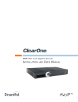 ClearOne VIEW Pro - E120 User manual