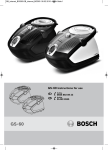 Bosch BGS6235GB Instruction manual