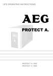 AEG PROTECT A 1400 Operating instructions