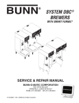 Bunn DUAL GPR-DBC Repair manual