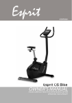 Boyles Fitness Esprit T10 Owner`s manual