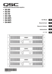 QSC ISA 500T User manual