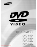Samsung DVD-S324 User`s manual