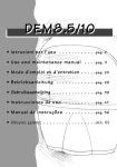 DeLonghi DEM8.5 Instruction manual