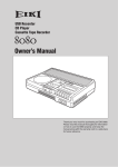 Eiki 8080 Owner`s manual