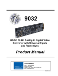 Ross ADC-9032 Product manual