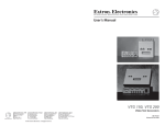 Extron electronics A-2 User`s manual