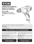 Ryobi D42 Operator`s manual
