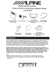 Alpine KTX-MTG8 Installation manual