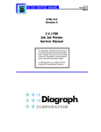 Diagraph I.V./700 Service manual