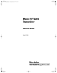 Micro Motion RFT9709 Instruction manual